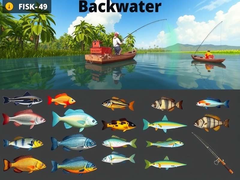 Collection of various fish species available in Kerala Fish Paradise